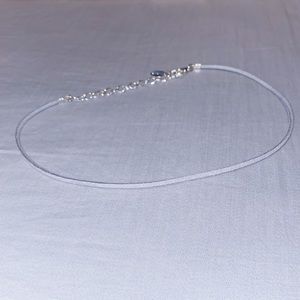 Grey Velvet Choker